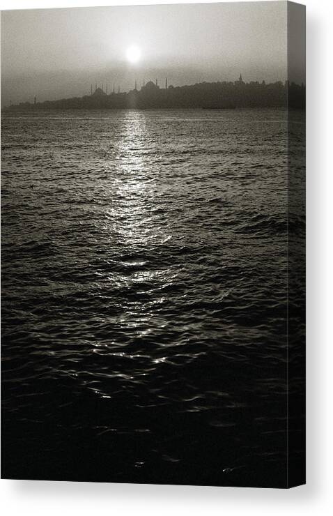 Sea Canvas Print featuring the photograph Dusk by Shaun Higson
