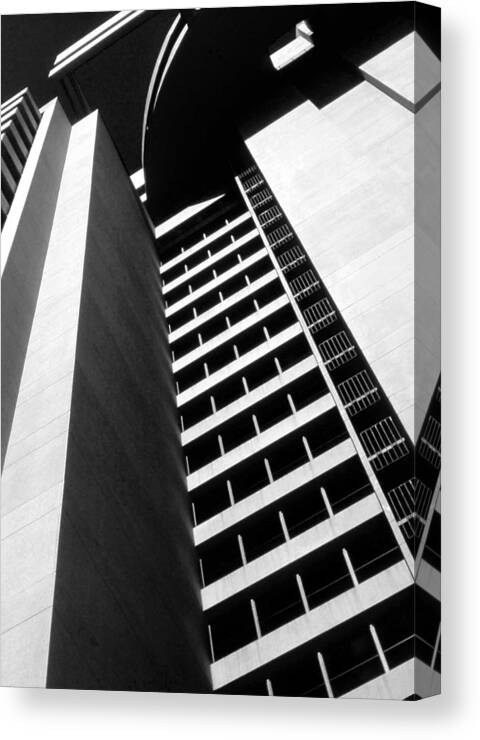 Architecture Canvas Print featuring the photograph Five Embarcadero Center by John Schneider