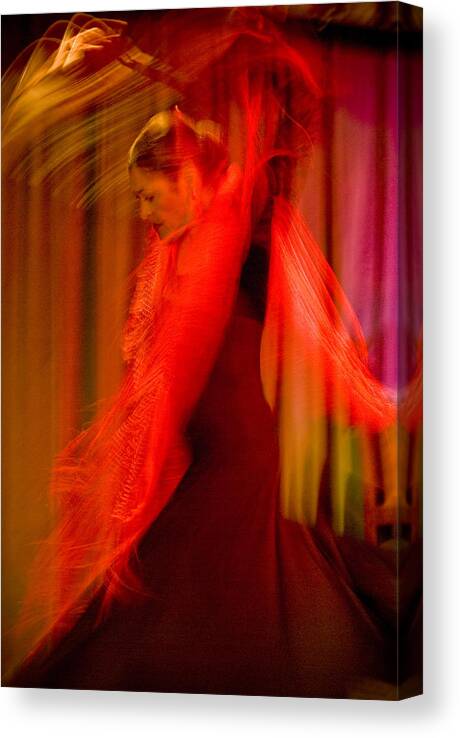 Andalusia Canvas Print featuring the photograph Flamenco Series 10 by Catherine Sobredo