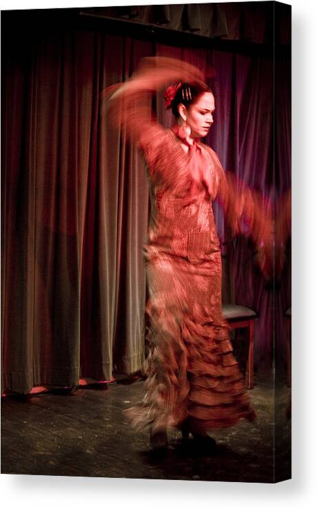 Andalusia Canvas Print featuring the photograph Flamenco Series 13 by Catherine Sobredo