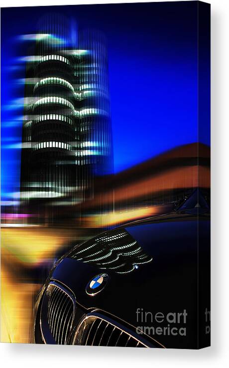 Abstract Canvas Print featuring the photograph Freude am Fahren by Hannes Cmarits