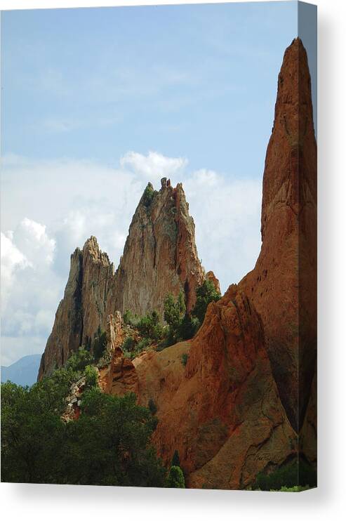 Garden Of The Gods Canvas Print featuring the photograph Garden of the Gods Four by Ann Powell