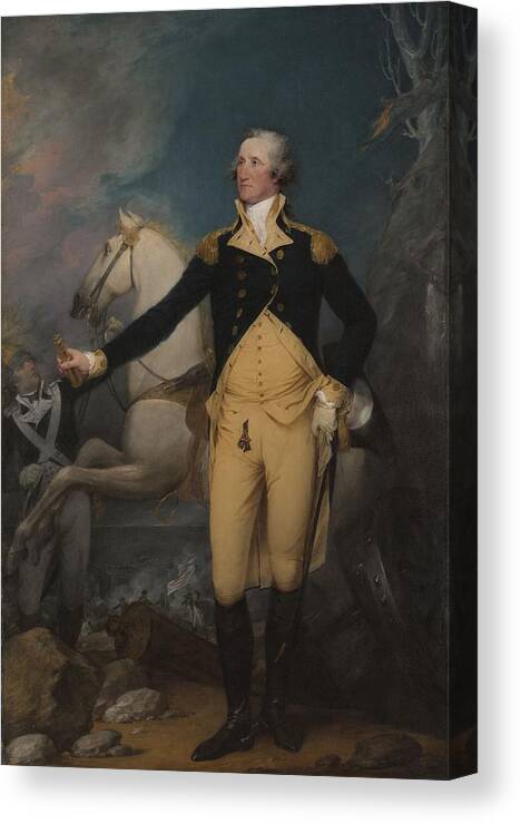 Trumbull Canvas Print featuring the painting General George Washington At Trenton, 1792 by John Trumbull