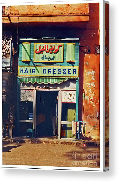 Egypt Canvas Print featuring the photograph Hair Dresser by Elizabeth Hoskinson