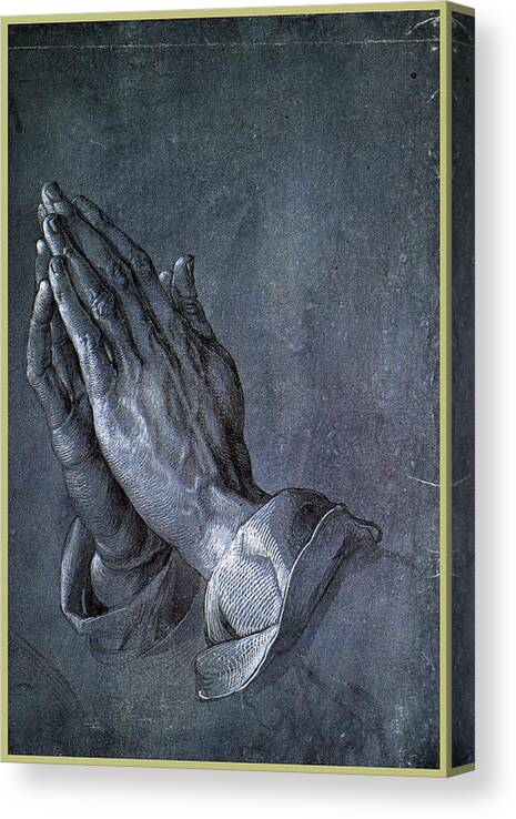 Albrecht Canvas Print featuring the painting Hands of an Apostle 1508 by Philip Ralley