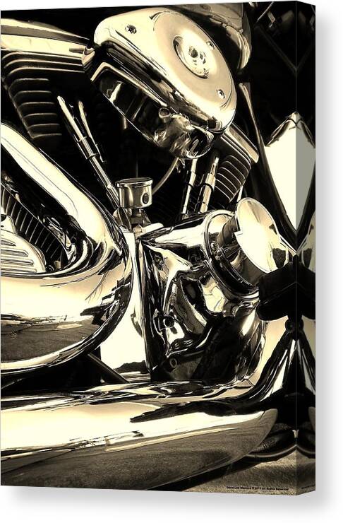 Motorcycle Canvas Print featuring the photograph High and Mighty by David Manlove