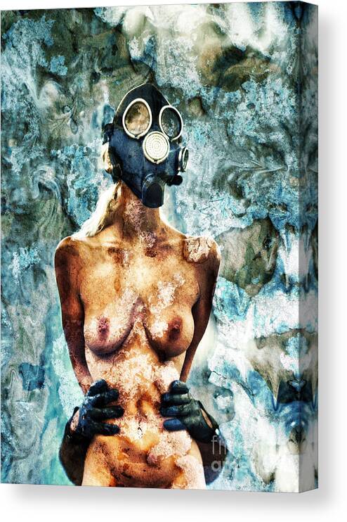Art Canvas Print featuring the photograph Hold Me If I M Dying 1 by Stelios Kleanthous