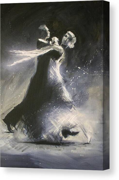 Dance Canvas Print featuring the painting I could have danced all night by Melissa Herrin