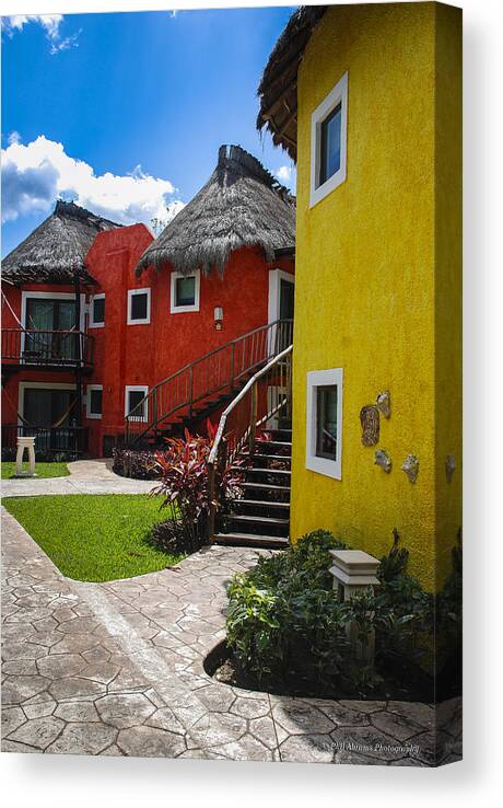 Bungalow Canvas Print featuring the photograph In Living Color by Phil Abrams