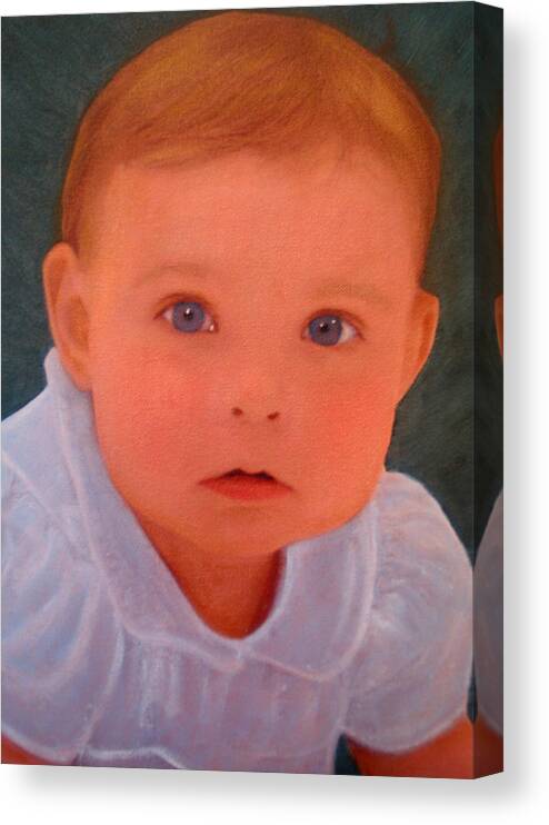 Children Canvas Print featuring the photograph Jessica by Jean Wolfrum