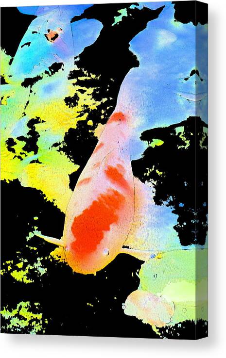 Koi Canvas Print featuring the photograph Koi 21 by Pamela Cooper