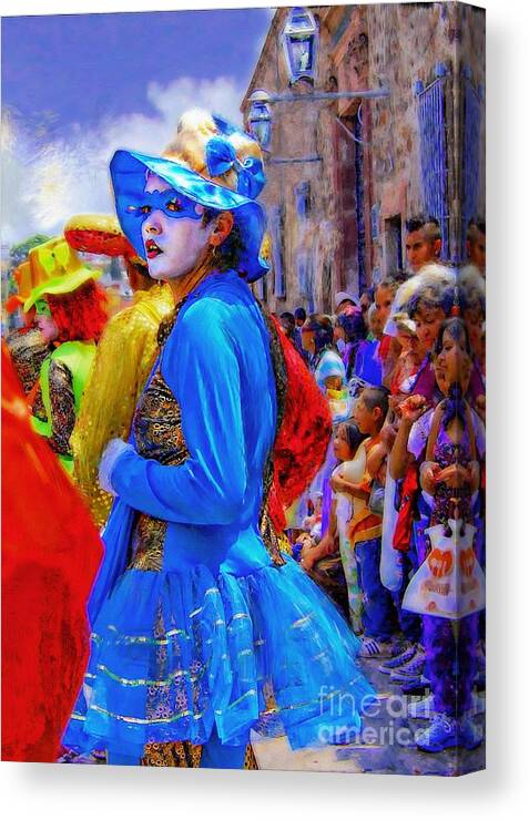 John+kolenberg Canvas Print featuring the photograph Lady In Blue by John Kolenberg