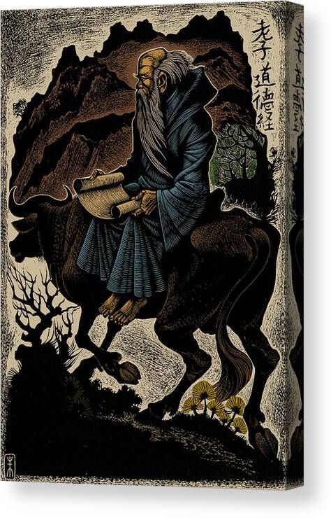 Religion Canvas Print featuring the photograph Laozi, Ancient Chinese Philosopher by Science Source