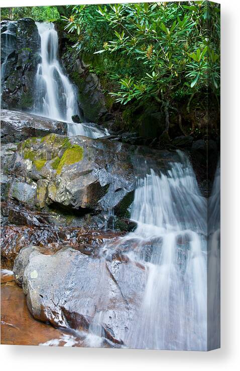 Laurel Falls Canvas Print featuring the photograph Laurel Falls by Melinda Fawver