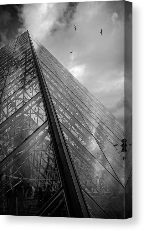 Louvre Canvas Print featuring the photograph Le Louvre by Tatiana Svistunova