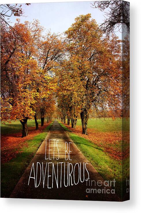 Landscape Canvas Print featuring the photograph Lets be adventurous by Sylvia Cook