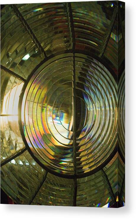 Lens Canvas Print featuring the photograph Lighthouse Lens by Steve Horrell/science Photo Library