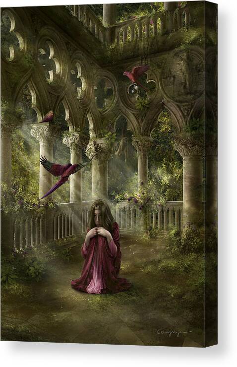 Fantasy Canvas Print featuring the digital art Lost by FireFlux Studios