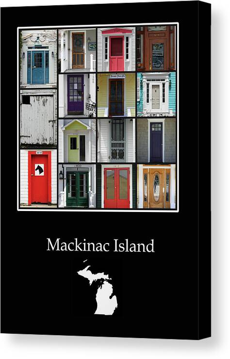 Doors Canvas Print featuring the photograph Mackinac Island Doors by Jackson Pearson
