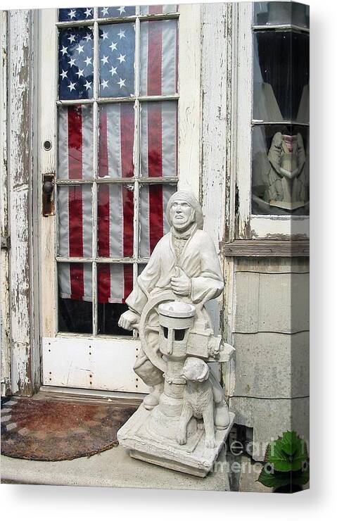 Doorway Canvas Print featuring the photograph Mariner at the Door by Louise Peardon