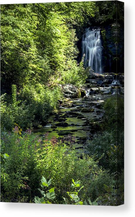 Water Canvas Print featuring the photograph Meigs Falls by Carol Erikson