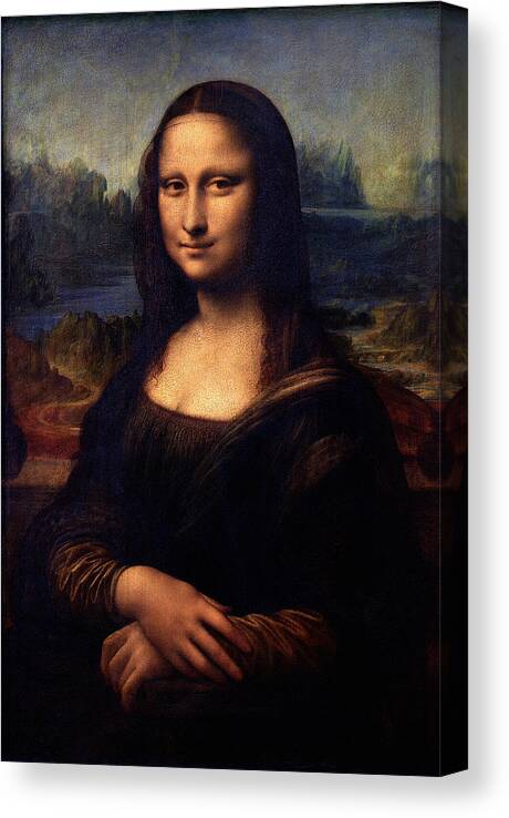Mona Lisa Canvas Print featuring the painting Mona Lisa II by Karon Melillo DeVega