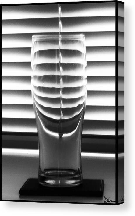 Glass Canvas Print featuring the photograph Morphed Reflection by Peggy Dietz