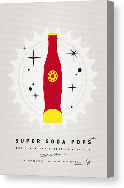 Ironman Canvas Print featuring the digital art My SUPER SODA POPS No-09 by Chungkong Art