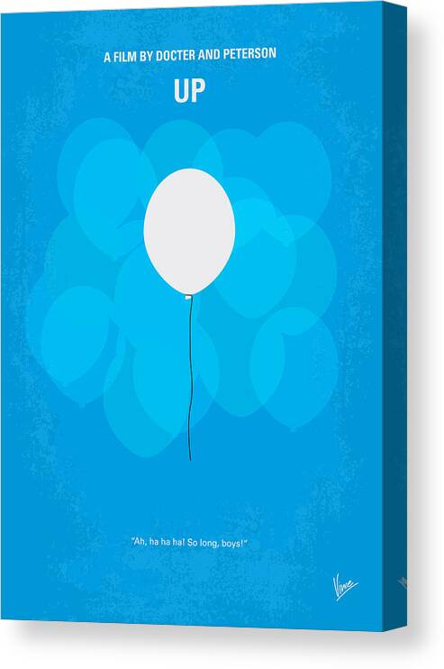 Up Canvas Print featuring the digital art My UP minimal movie poster by Chungkong Art