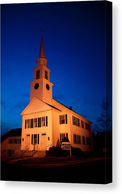 Ithacastock.com Canvas Print featuring the photograph New England Church by Monroe Payne
