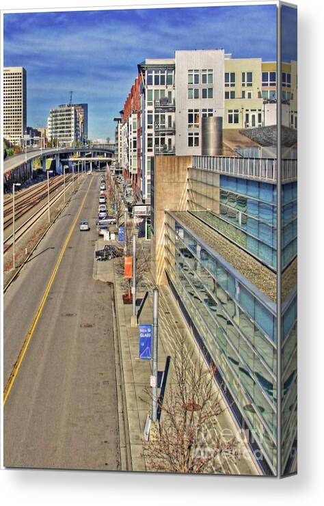 Architecture Canvas Print featuring the photograph Nice Glass - color by Chris Anderson