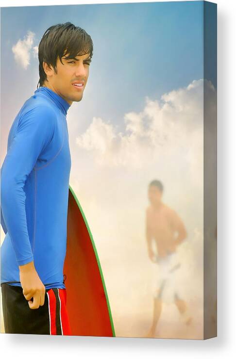 Surfing Canvas Print featuring the photograph Surfer Boy by Diana Angstadt