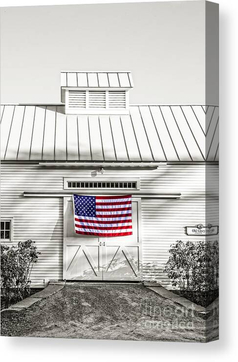 Vermont Canvas Print featuring the photograph Old Glory Circa 1776 by Edward Fielding