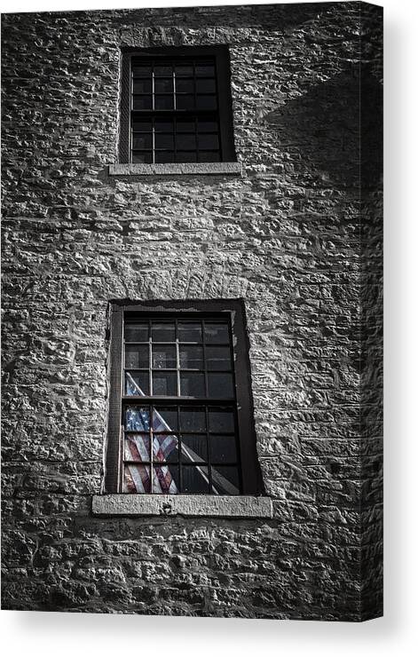Brick Canvas Print featuring the photograph Old Glory by Scott Norris