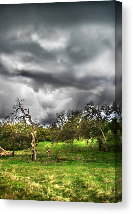 Storm Canvas Print featuring the photograph Ominous Storm Brewing by Abram House