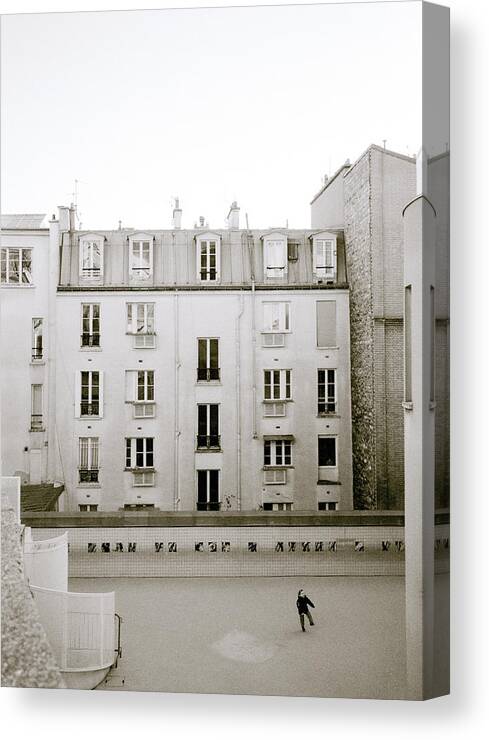Solitude Canvas Print featuring the photograph Solitude In Paris by Shaun Higson