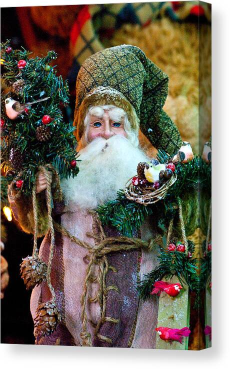 Christmas Canvas Print featuring the photograph Pere Noel by Don Durante Jr