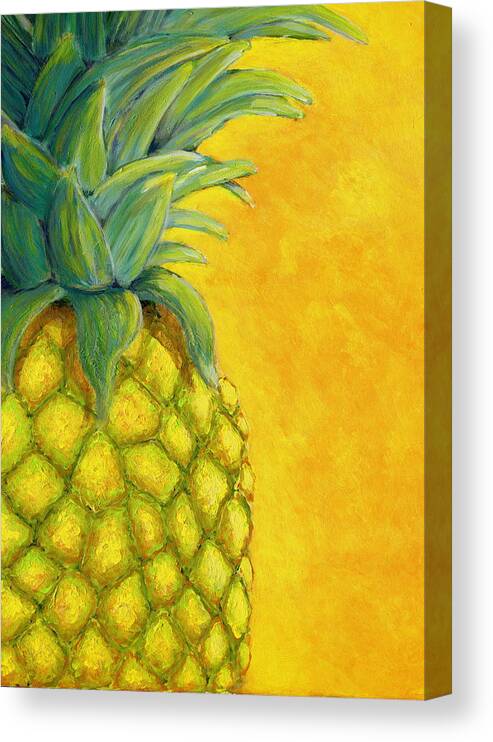 Pineapple Canvas Print featuring the painting Pineapple by Karyn Robinson