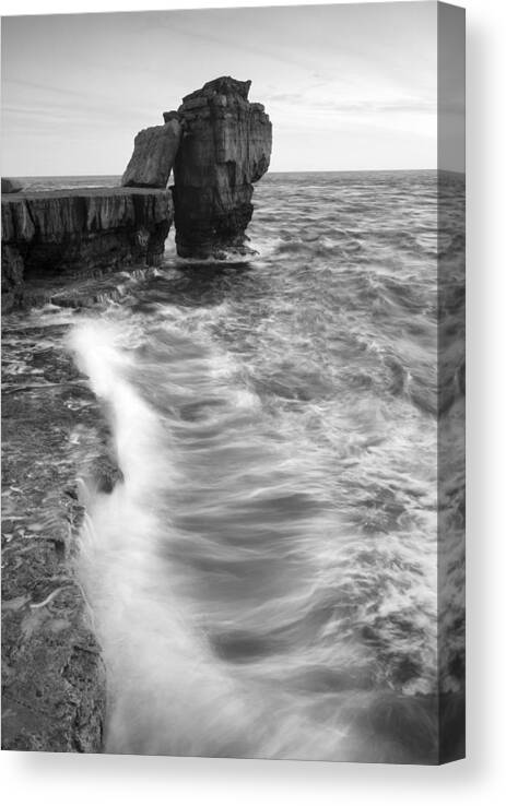 Portland Canvas Print featuring the photograph Portland Bill Seascape by Ian Middleton