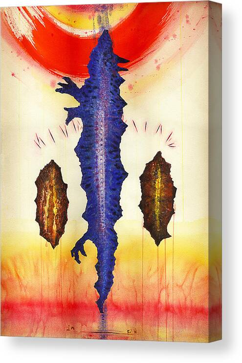 Animals Canvas Print featuring the painting Predator2 by Nato Gomes