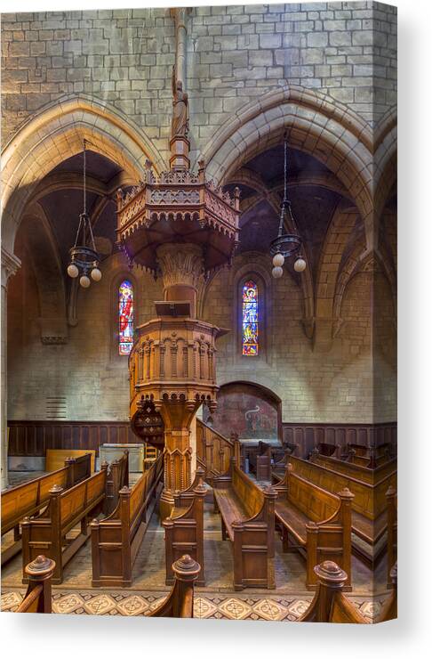 Pulpit Canvas Print featuring the photograph Pulpit by Charles Lupica