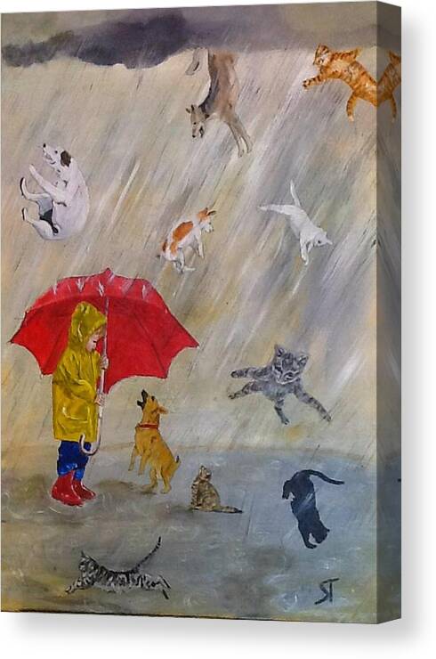 and Dogs Canvas Print / Art by Sue Tasker