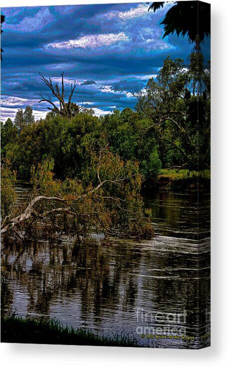Stuart Media Servces Canvas Print featuring the photograph River flood by Blair Stuart