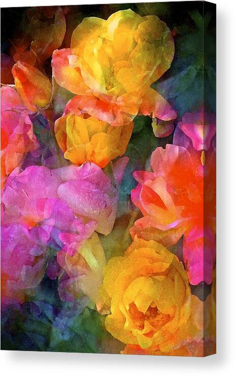 Floral Canvas Print featuring the photograph Rose 224 by Pamela Cooper