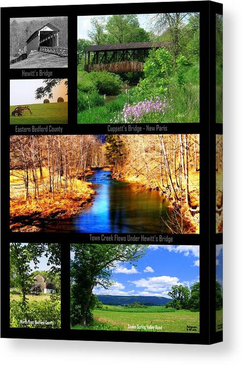 Pa In Bedford County Canvas Print featuring the photograph Rural Bedford County by Mary Beth Landis