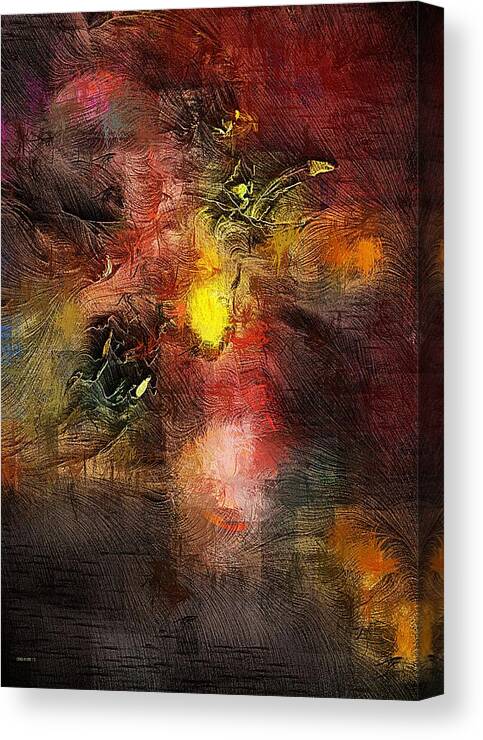 Abstract Canvas Print featuring the digital art Samhain by David Lane