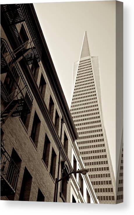 San Francisco Canvas Print featuring the photograph San Francisco Angles by Eric Tressler