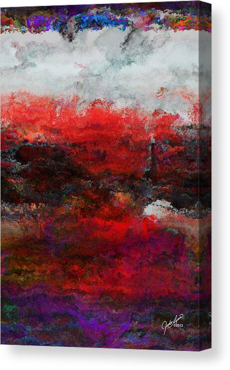 Seize The Day Canvas Print featuring the digital art The Lighthouse by Judi Lynn