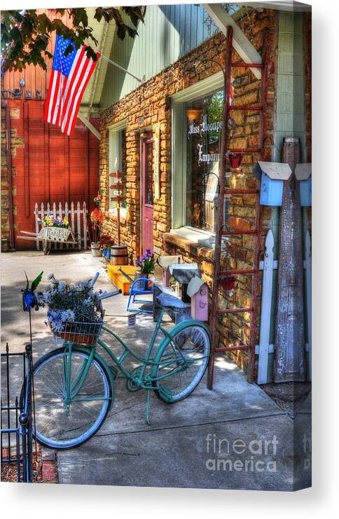 Nashville Indiana Canvas Print featuring the photograph Small Town America by Mel Steinhauer