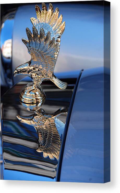 Automotive Bling Canvas Print featuring the photograph Soar with the Eagles.... by John Schneider